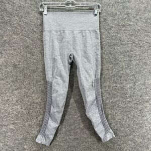 Fabletics Activewear Leggings Women S Small Gray Mid Rise Capri Skinny Pull On